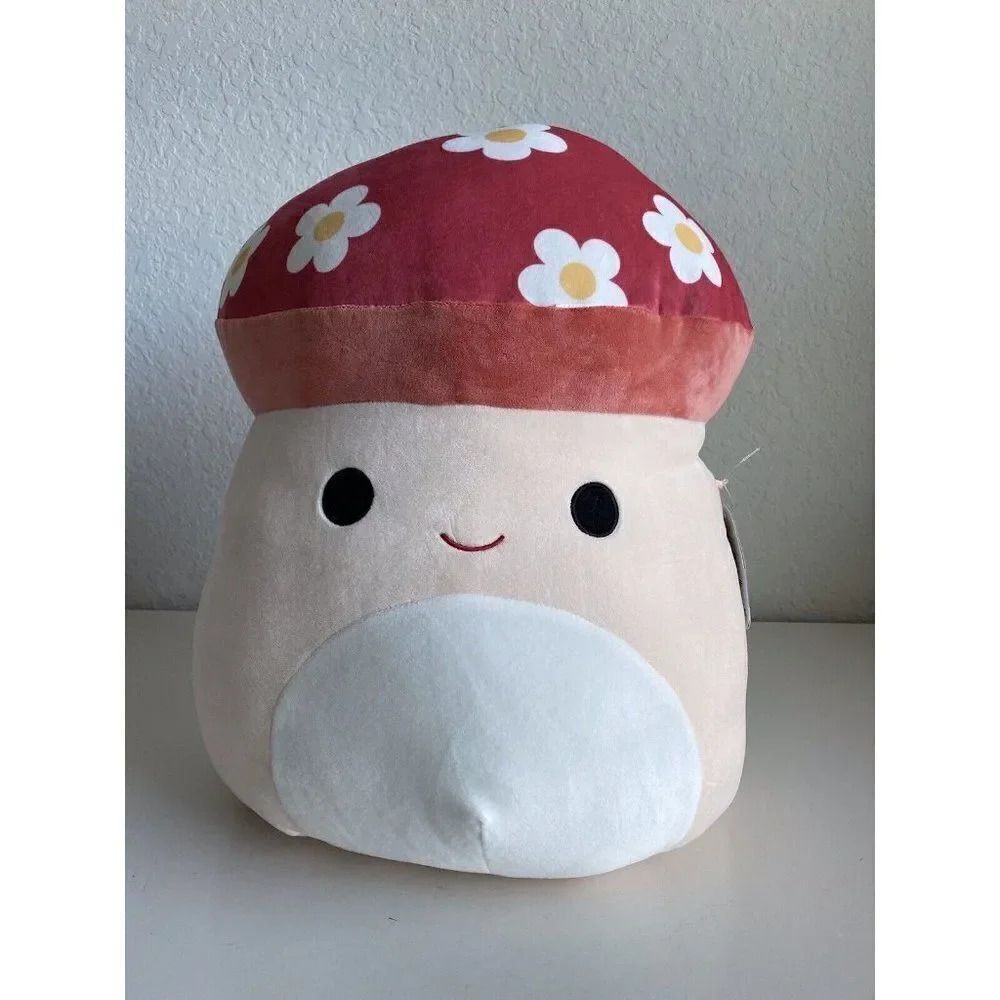 Squishmallows Malcolm The Mushroom 16” Flower Top Special Edition Plush 2023 NEW